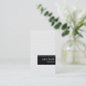 Chiropraktor-moderne Zickzack Streifen Visitenkarte (Stehend Vorderseite)