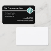 Chiropraktor Modernes Design Visitenkarte (Vorne/Hinten)