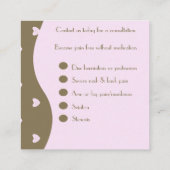 Chiropraktor-Osteopath-Wellness-Center, Therapeut, Quadratische Visitenkarte (Rückseite)