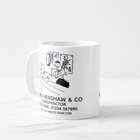 Chiropraktor Promotion Coffee Tasse (Vorderseite Links)