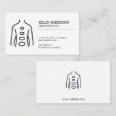 Chiropraktor | Rückdiagramm Visitenkarte (Vorne/Hinten)