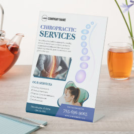 Chiropraktor Services Custom Pedestal Sign Sockelschild