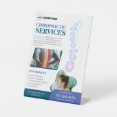 Chiropraktor Services Custom Pedestal Sign Sockelschild (Vorderseite)