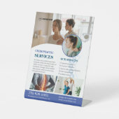 Chiropraktor Services Custom Pedestal Sign Sockelschild (Vorderseite)