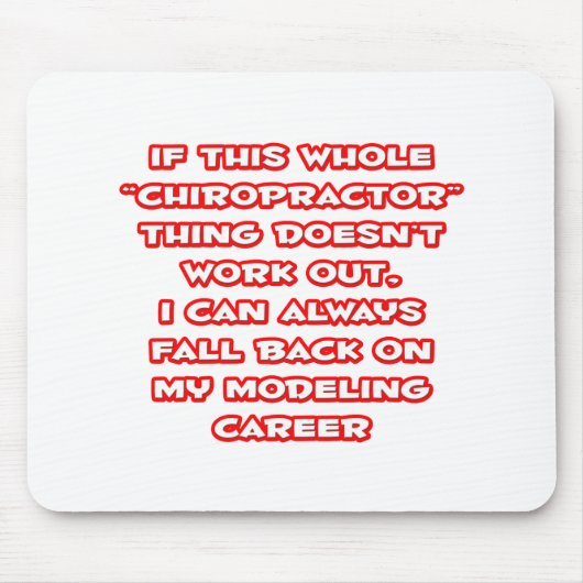 Chiropraktor Spaß ... Modellieren Mousepad (Vorne)