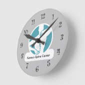 Chiropraktor Spine Graphic Office Wall Clock Runde Wanduhr (Winkel)