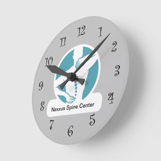 Chiropraktor Spine Graphic Office Wall Clock Runde Wanduhr (Winkel)