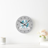 Chiropraktor Spine Graphic Office Wall Clock Runde Wanduhr (Zuhause)