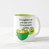 Chiropraktor-Tasse Zweifarbige Tasse (VorderseiteRechts)