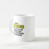 Chiropraktor... Überlegene Intelligenz Kaffeetasse (Vorderseite Links)