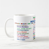 Chiropraktor Vielen Dank in 30 Sprachen Kaffee Tas Kaffeetasse (Links)