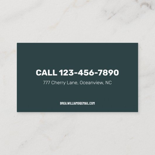 🧘 Chiropraktor Visitenkarte (Rückseite)