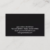 Chiropraktor-Visitenkarte Visitenkarte (Rückseite)