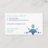 Chiropraktor-Visitenkarte Visitenkarte (Rückseite)