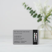 Chiropraktor-Visitenkarten Visitenkarte (Stehend Vorderseite)