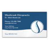 Chiropraktor-Visitenkartenmagnete Magnetische Visitenkarte (Vorderseite)