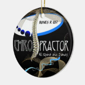 CHIROPRAKTOR-WEIHNACHTSverzierung DER KNOCHEN-R US Keramikornament (Links)