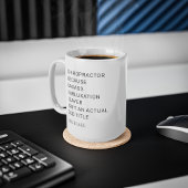 Chiropraktor, weil Subluxation Slayer Office Kaffeetasse