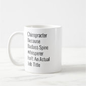 Chiropraktor, weil Wirbelwind Kaffeetasse (Links)