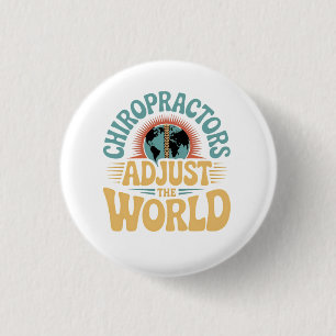 Chiropraktoren passen das Design des World Retro a Button
