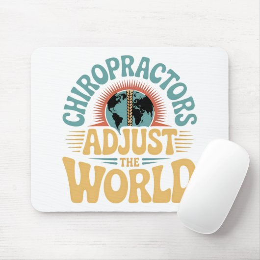 Chiropraktoren passen das Design des World Retro a Mousepad (Mit Mouse)