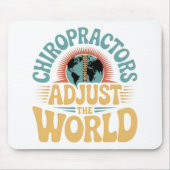 Chiropraktoren passen das Design des World Retro a Mousepad (Vorne)