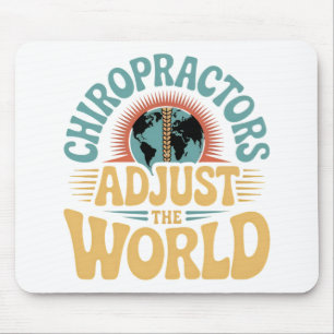 Chiropraktoren passen das Design des World Retro a Mousepad