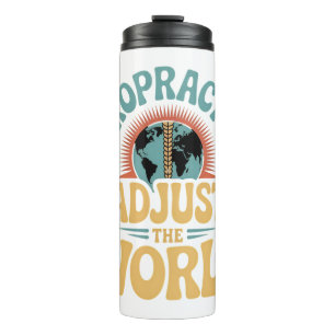 Chiropraktoren passen das Design des World Retro a Thermosbecher
