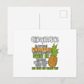 Chiropraktoren sind wie Ananas. Ankündigungspostkarte (Vorne/Hinten)