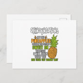 Chiropraktoren sind wie Ananas. Postkarte (Vorne/Hinten)