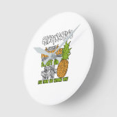 Chiropraktoren sind wie Ananas. Runde Wanduhr (Winkel)