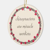 Chiropraktoren sind Wunder Arbeiter Custom Ornamen Keramik Ornament (Links)