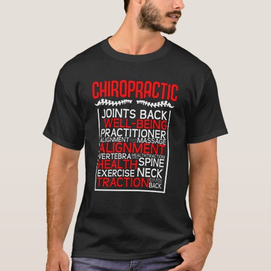 Chiropraktorgelenke Zurück Ergänzende Arzneimittel T-Shirt (Vorderseite)