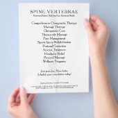 Chirotherapeut mit Approbation Flyer (Hand)