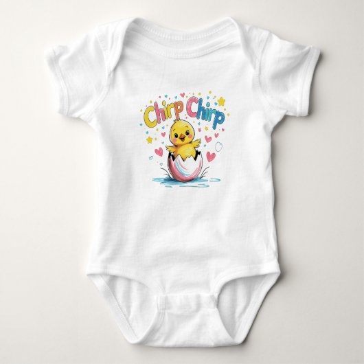 Chirp Chirp Baby Chick Oaster Outfit Baby Strampler (Vorderseite)