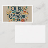 Chirp in Kameradschaft Visitenkarte (Vorne/Hinten)