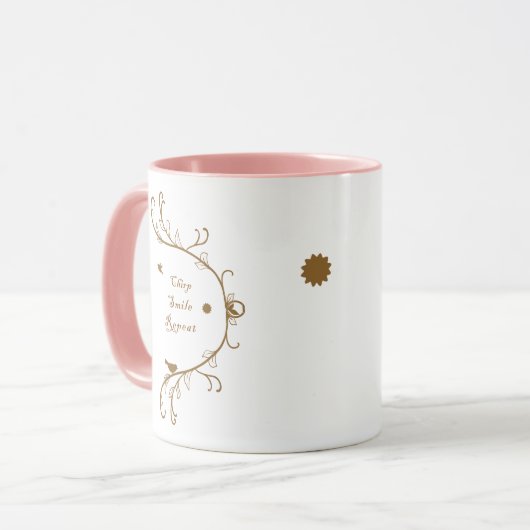 Chirp, Lächeln, Tasse wiederholen (Vorderseite Links)