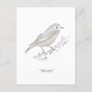 Chirp Little Finch Postkarte