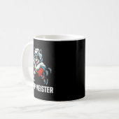 Chirp Meister Funny Hockey Raccoon Traalker  Kaffeetasse (Vorderseite Links)