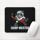 Chirp Meister Funny Hockey Raccoon Traalker Mousepad (Mit Mouse)