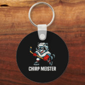 Chirp Meister Funny Hockey Raccoon Traalker  Schlüsselanhänger (Vorderseite)
