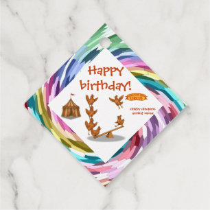 Chirpy Chickens Akrobatentrupp Geschenkanhänger