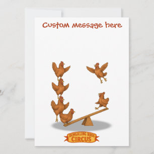 Chirpy Chickens Akrobatentrupp Karte