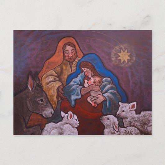 Chirstmas Nativity postcard Feiertagspostkarte (Vorderseite)