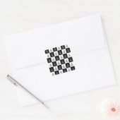 Chirstmas Tree Schach Quadratischer Aufkleber (Umschlag)