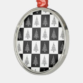 Chirstmas Tree Schach Silbernes Ornament (Links)