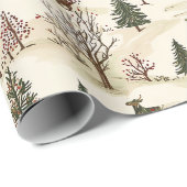 Chirstmas Vintage Village  Geschenkpapier (Rolleneckpunkt)