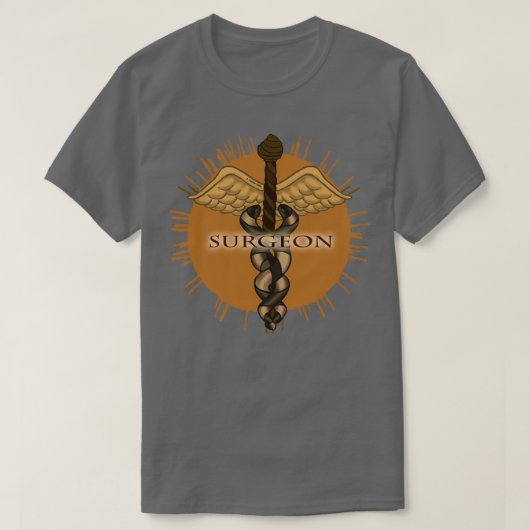 Chirurg Caduceus T-Shirt (Design vorne)