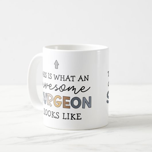 Chirurg Funny Phantastisch bester Chirurg Geschenk Kaffeetasse (Vorderseite Links)