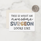 Chirurg Funny Phantastisch Chirurg Aufwertung Mitteilungskarte (Vorderseite/Rückseite Beispiel)